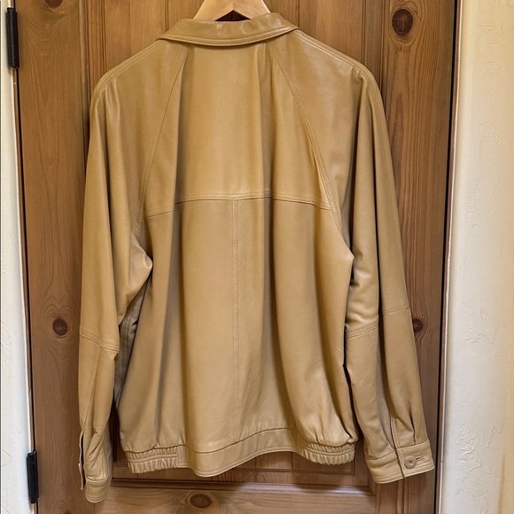⬇️ Price Drop⬇️ Bruno Magli Tan Leather Jacket - Picture 10 of 14